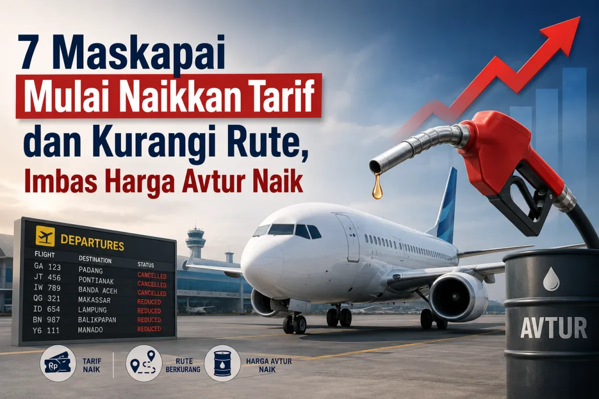 7 Maskapai Mulai Naikkan Tarif dan Kurangi Rute, Imbas Harga Avtur Naik